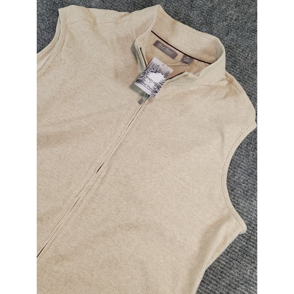 Daniel Cremieux Signature Collection Mens XXL Après Ski Waffle Knit Vest‎ Beige